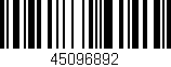 Código de barras (EAN, GTIN, SKU, ISBN): '45096892'
