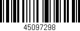 Código de barras (EAN, GTIN, SKU, ISBN): '45097298'