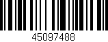 Código de barras (EAN, GTIN, SKU, ISBN): '45097488'