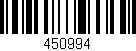Código de barras (EAN, GTIN, SKU, ISBN): '450994'