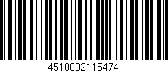 Código de barras (EAN, GTIN, SKU, ISBN): '4510002115474'
