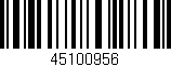 Código de barras (EAN, GTIN, SKU, ISBN): '45100956'
