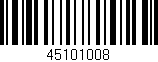Código de barras (EAN, GTIN, SKU, ISBN): '45101008'