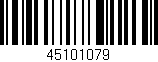 Código de barras (EAN, GTIN, SKU, ISBN): '45101079'