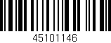 Código de barras (EAN, GTIN, SKU, ISBN): '45101146'