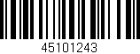 Código de barras (EAN, GTIN, SKU, ISBN): '45101243'