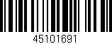 Código de barras (EAN, GTIN, SKU, ISBN): '45101691'