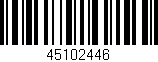 Código de barras (EAN, GTIN, SKU, ISBN): '45102446'