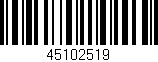 Código de barras (EAN, GTIN, SKU, ISBN): '45102519'