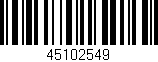 Código de barras (EAN, GTIN, SKU, ISBN): '45102549'