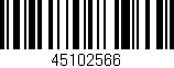 Código de barras (EAN, GTIN, SKU, ISBN): '45102566'