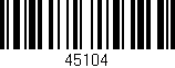 Código de barras (EAN, GTIN, SKU, ISBN): '45104'
