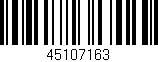 Código de barras (EAN, GTIN, SKU, ISBN): '45107163'