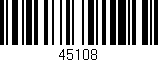 Código de barras (EAN, GTIN, SKU, ISBN): '45108'