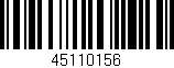 Código de barras (EAN, GTIN, SKU, ISBN): '45110156'