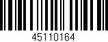 Código de barras (EAN, GTIN, SKU, ISBN): '45110164'