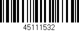 Código de barras (EAN, GTIN, SKU, ISBN): '45111532'