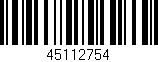 Código de barras (EAN, GTIN, SKU, ISBN): '45112754'