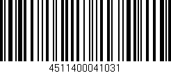 Código de barras (EAN, GTIN, SKU, ISBN): '4511400041031'