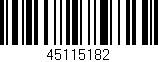 Código de barras (EAN, GTIN, SKU, ISBN): '45115182'