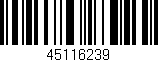 Código de barras (EAN, GTIN, SKU, ISBN): '45116239'