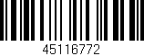 Código de barras (EAN, GTIN, SKU, ISBN): '45116772'