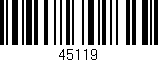 Código de barras (EAN, GTIN, SKU, ISBN): '45119'