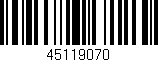 Código de barras (EAN, GTIN, SKU, ISBN): '45119070'