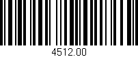 Código de barras (EAN, GTIN, SKU, ISBN): '4512.00'