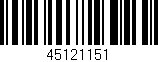Código de barras (EAN, GTIN, SKU, ISBN): '45121151'