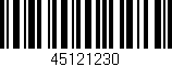 Código de barras (EAN, GTIN, SKU, ISBN): '45121230'