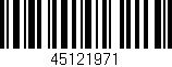 Código de barras (EAN, GTIN, SKU, ISBN): '45121971'