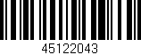 Código de barras (EAN, GTIN, SKU, ISBN): '45122043'