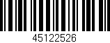 Código de barras (EAN, GTIN, SKU, ISBN): '45122526'