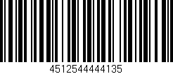 Código de barras (EAN, GTIN, SKU, ISBN): '4512544444135'