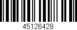 Código de barras (EAN, GTIN, SKU, ISBN): '45126428'