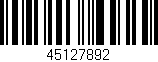 Código de barras (EAN, GTIN, SKU, ISBN): '45127892'