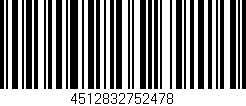 Código de barras (EAN, GTIN, SKU, ISBN): '4512832752478'
