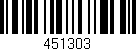 Código de barras (EAN, GTIN, SKU, ISBN): '451303'
