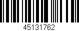 Código de barras (EAN, GTIN, SKU, ISBN): '45131762'