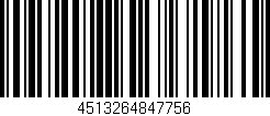 Código de barras (EAN, GTIN, SKU, ISBN): '4513264847756'