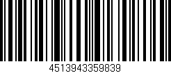 Código de barras (EAN, GTIN, SKU, ISBN): '4513943359839'