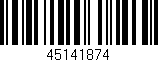 Código de barras (EAN, GTIN, SKU, ISBN): '45141874'