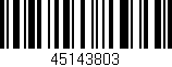 Código de barras (EAN, GTIN, SKU, ISBN): '45143803'