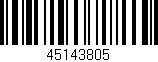 Código de barras (EAN, GTIN, SKU, ISBN): '45143805'