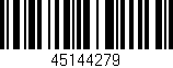 Código de barras (EAN, GTIN, SKU, ISBN): '45144279'