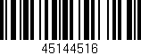 Código de barras (EAN, GTIN, SKU, ISBN): '45144516'