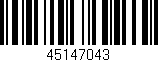 Código de barras (EAN, GTIN, SKU, ISBN): '45147043'