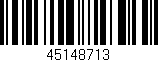 Código de barras (EAN, GTIN, SKU, ISBN): '45148713'