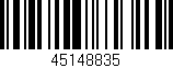 Código de barras (EAN, GTIN, SKU, ISBN): '45148835'